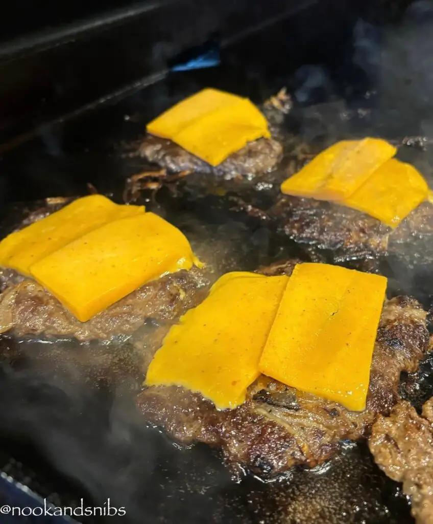 Smash Burgers on Griddle