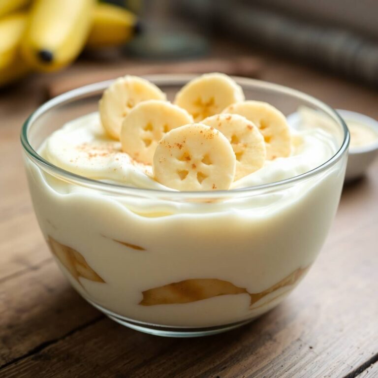 Cottage Cheese Banana Pudding