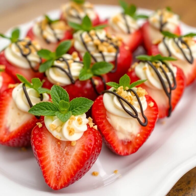 Cheesecake Stuffed Strawberries