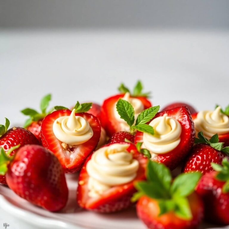 Cheesecake Deviled Strawberries