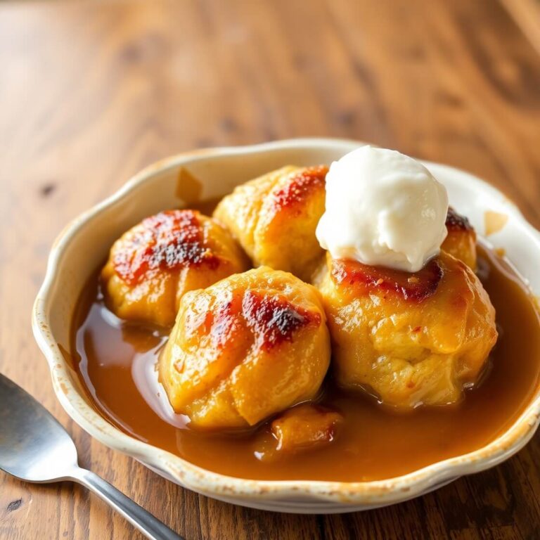 Peach Dumplings