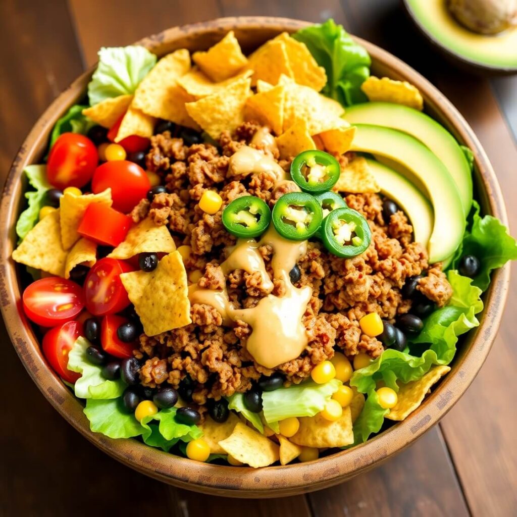 Taco Salad with Catalina Dressing