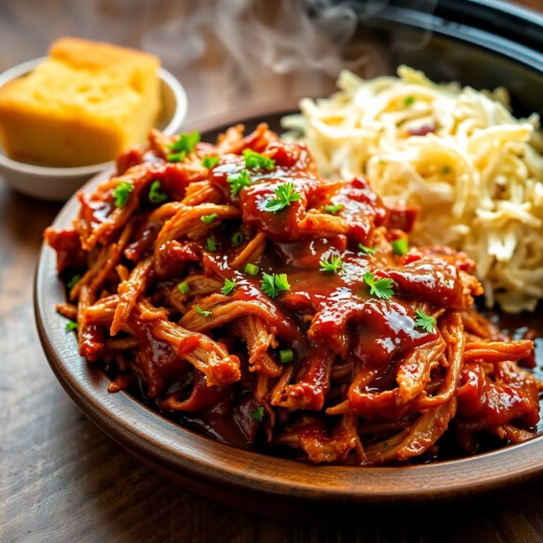 Pulled BBQ Chicken Crock Pot