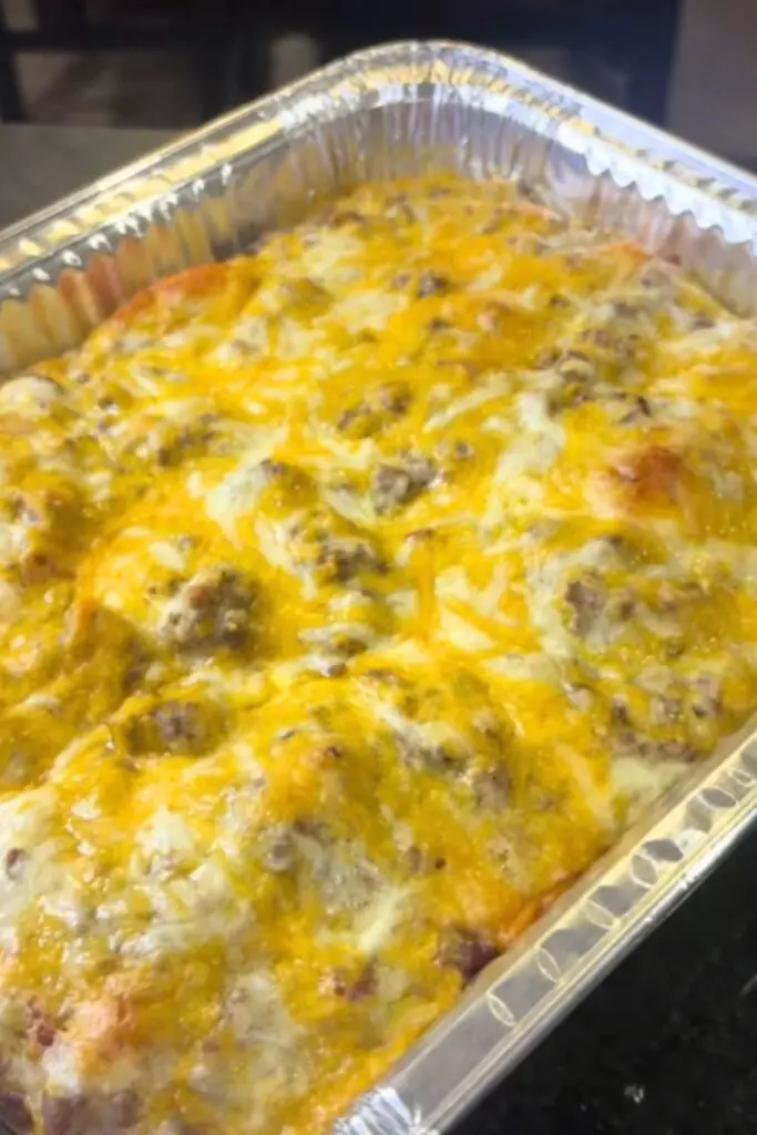 Biscuits and Gravy Breakfast Casserole