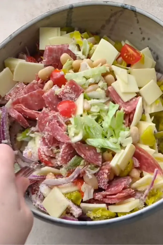Italian Grinder Salad (Chopped Sub Salad)