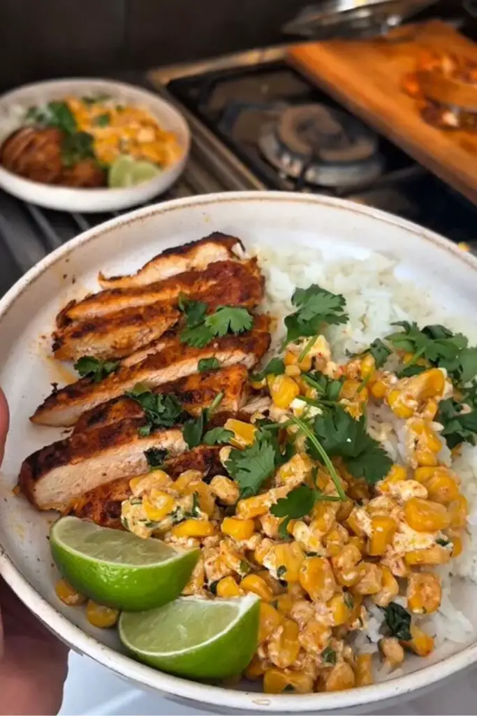 One Skillet Mexican Street Corn Chicken Recipe