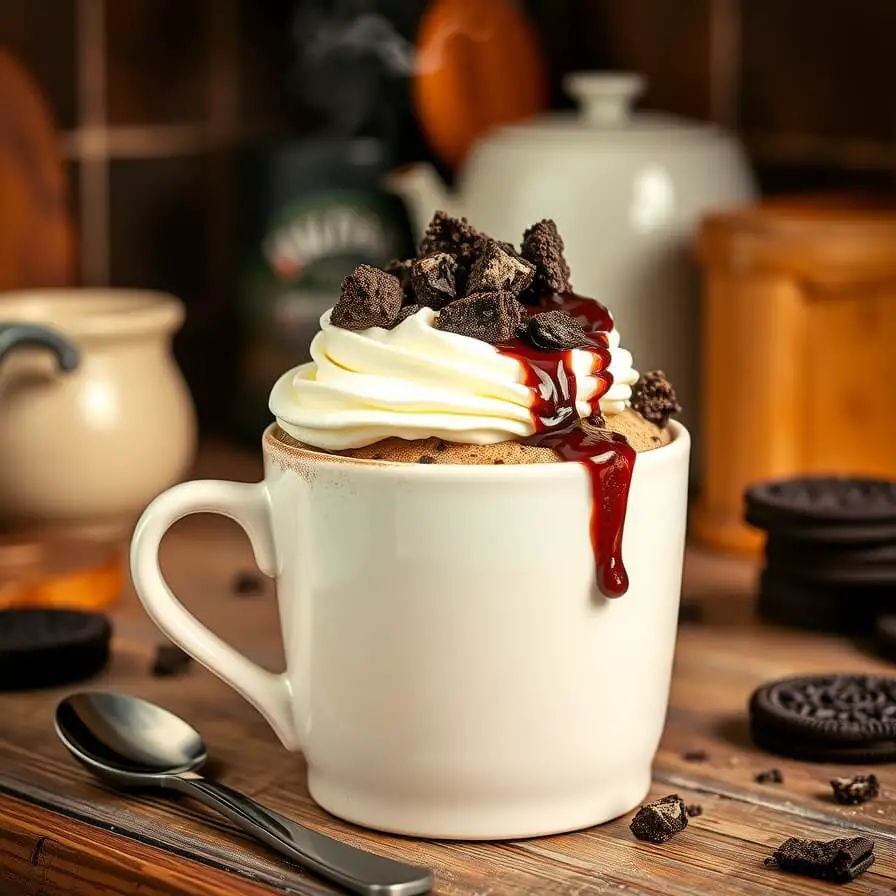 7 Minute Oreo Mug Cake (New & Improved!)