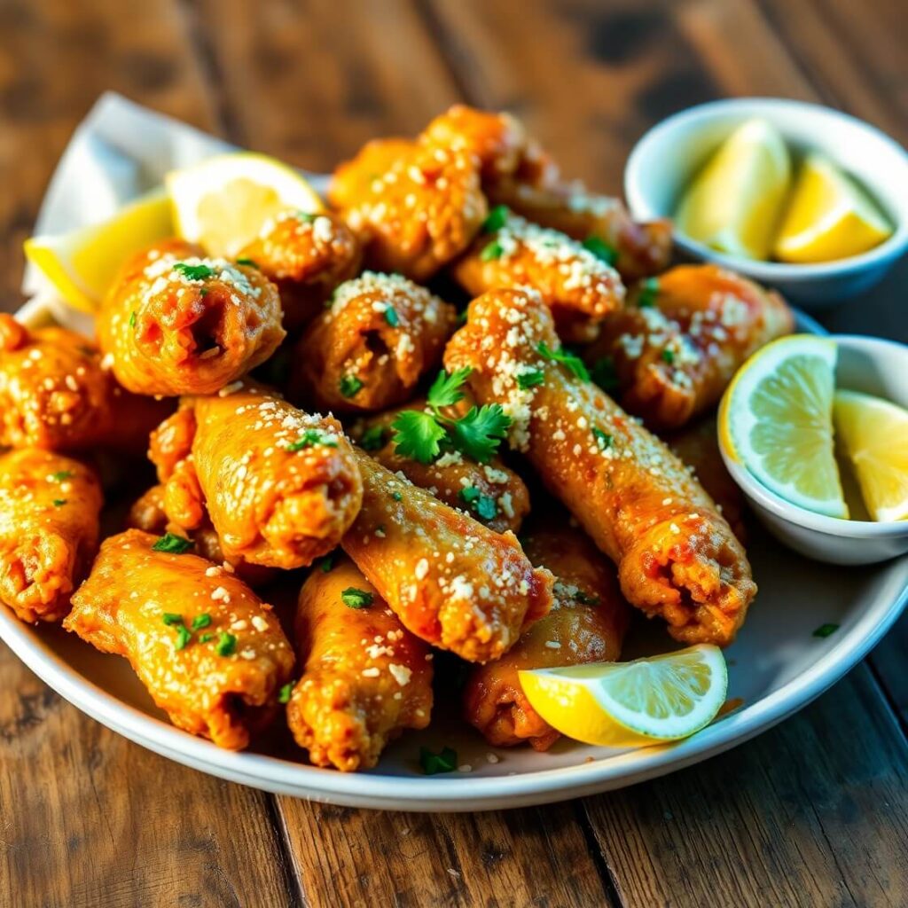 Garlic Parmesan Wings Recipe (Super Crispy!)