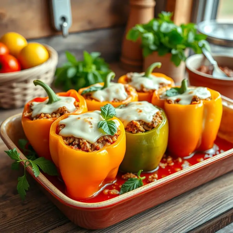 Italian stuffed peppers Recipe
