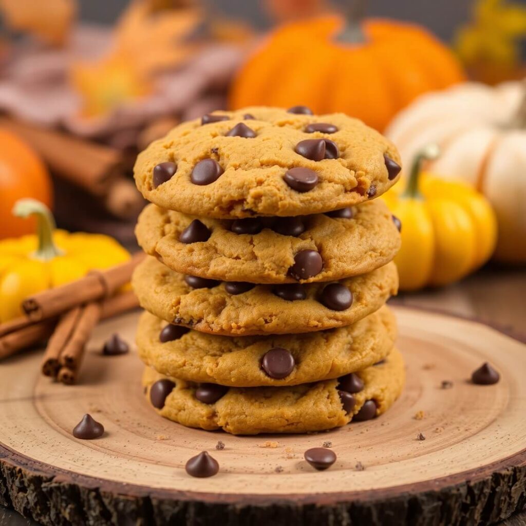 Pumpkin Chocolate Chip Cookies