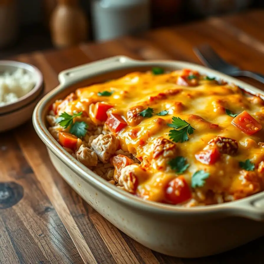 Mexican Chicken Cheese and Rice Recipe