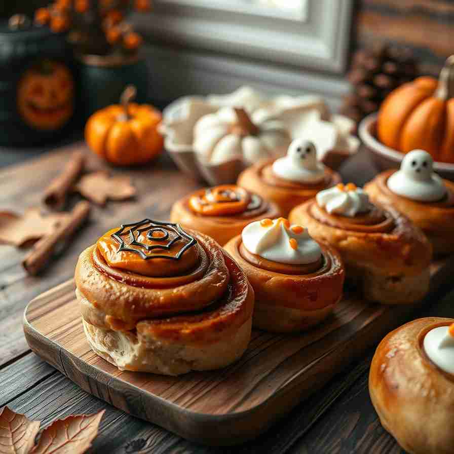 Halloween Cinnamon Rolls Recipe