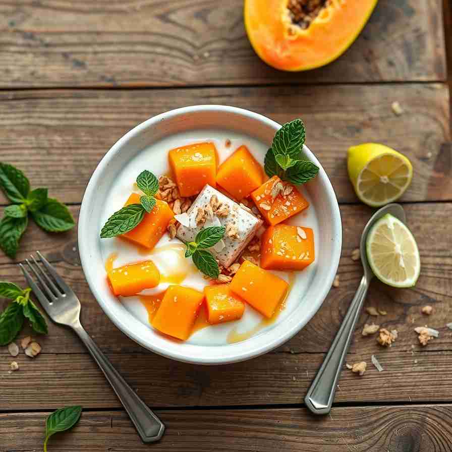 Papaya Yogurt Bowl Recipe