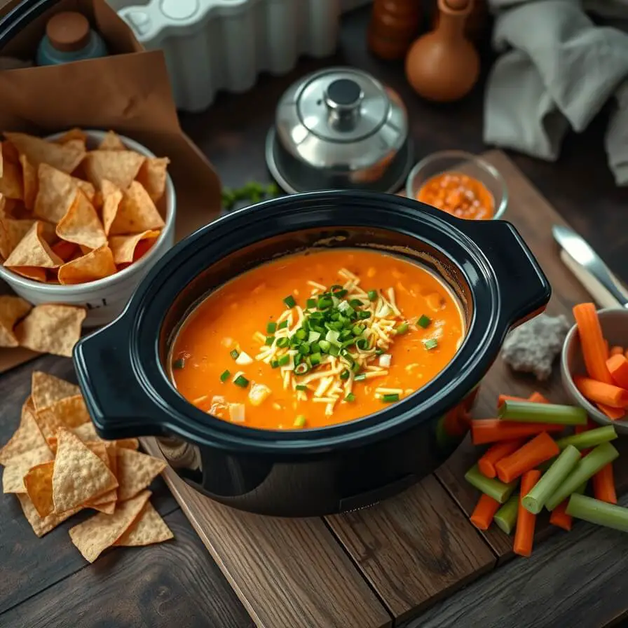 Crockpot Buffalo Chicken Dip Recipe