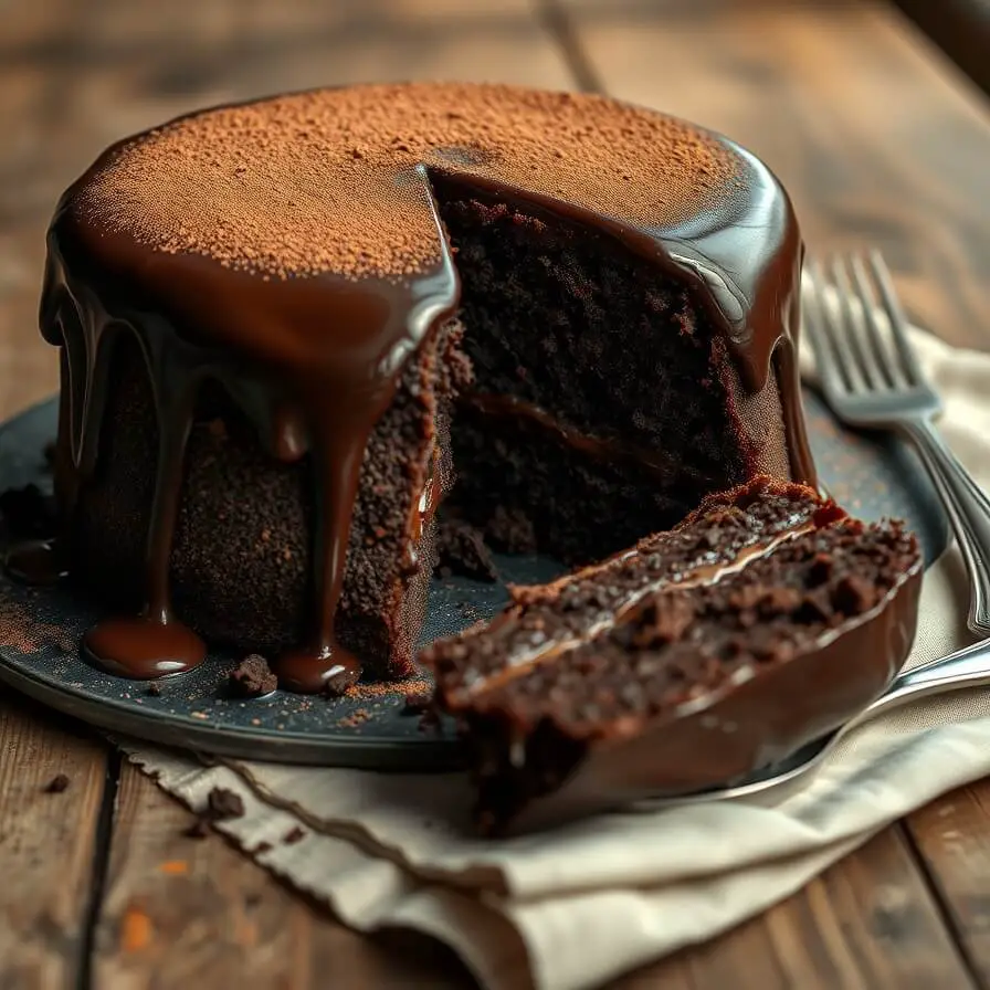 Fudgy Chocolate Cake Recipe