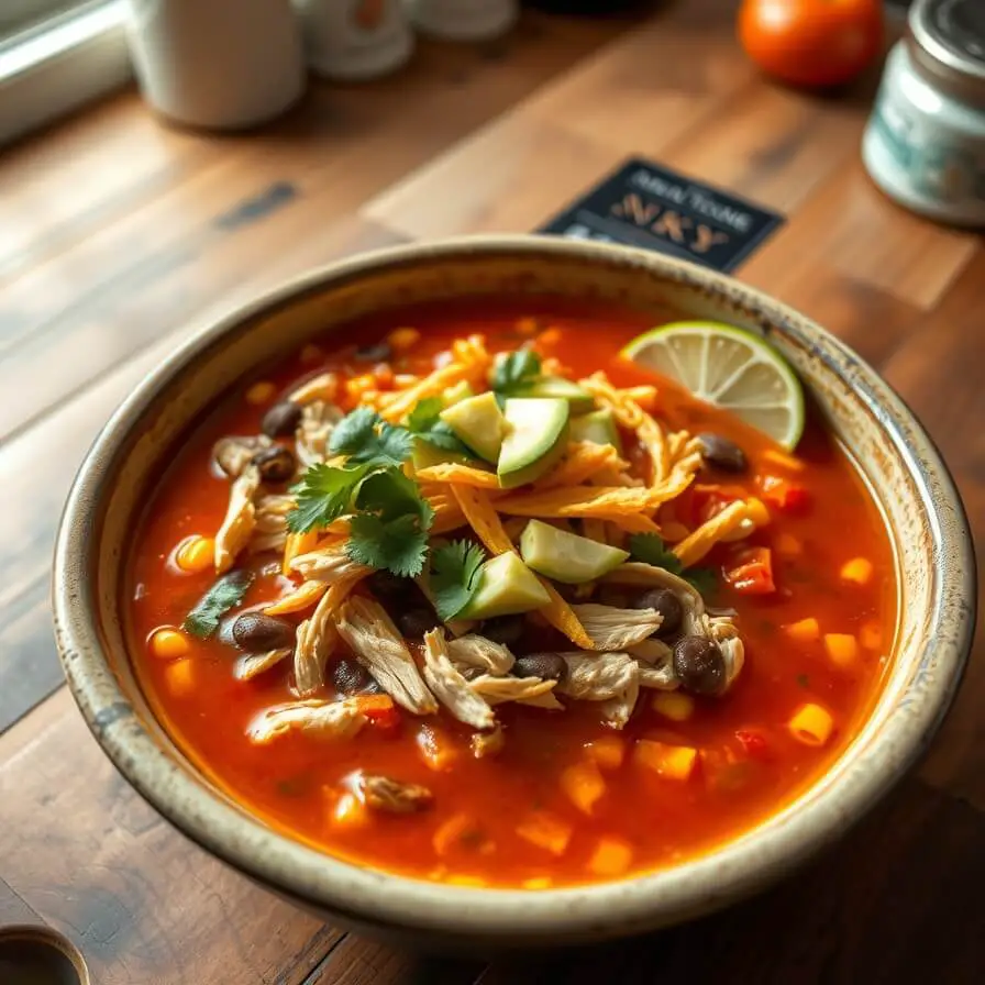 Chicken Tortilla Soup Crock Pot Recipe