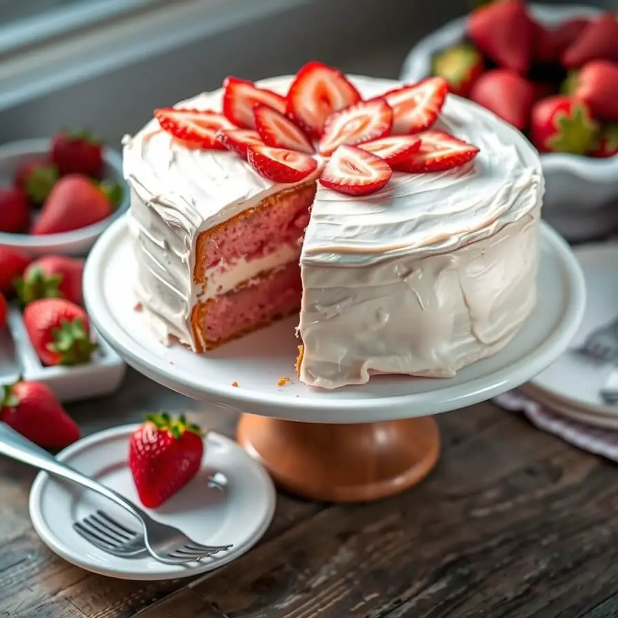 Strawberry Cake Recipe
