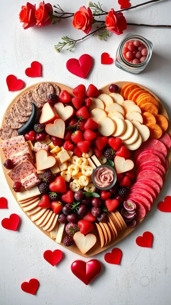 51+ Heart-Shaped Charcuterie Board Ideas